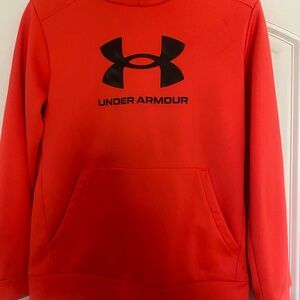 Under Armour Red Pullover with Black Logo